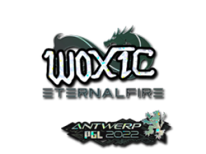 Наклейка|woxic(Glitter)|Antwerp2022